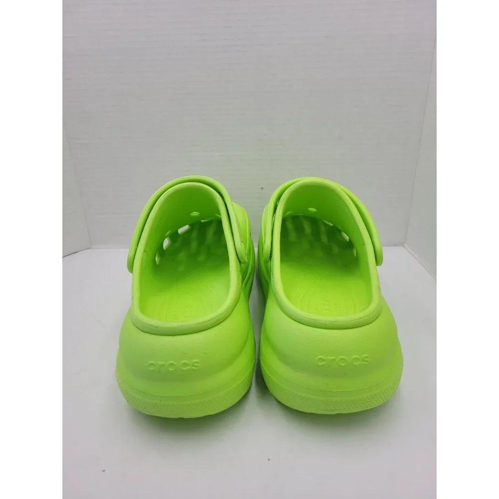 CROCS Classic Platform Clog in Neon Green - Picture 5 of 11
